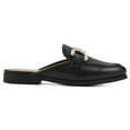 thumbnail image 3 of WHITE MOUNTAIN Women's Castor Moc Toe Mule, Black/Leather, 6 M, 3 of 7