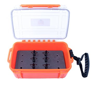 Plastic Broadhead Darts - #1 BROADHEAD CASE Best Broadhead Box Ultra Rugged & DURABLE. HOLDS 12 - 3 inch length Broadheads. Plastic Waterproof Broadhead Holder. LOCKABLE Broadhead Case by Guardian Hunting.