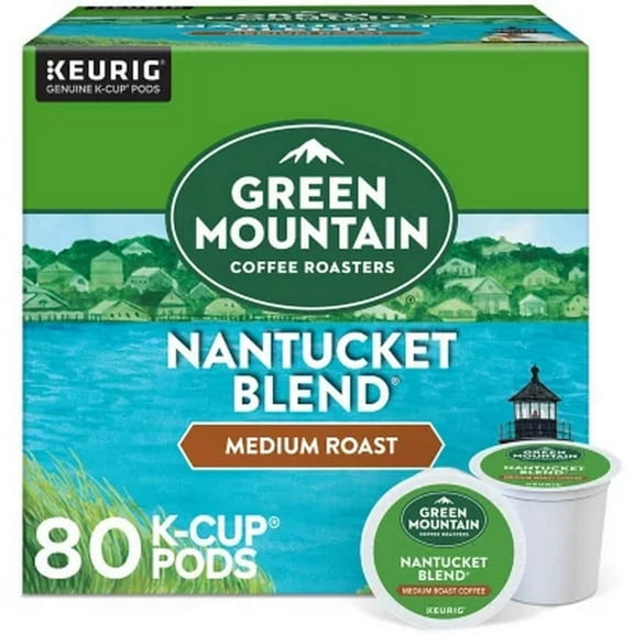 Green Mountain Coffee Roasters Medium Roast K-Cup, Nantucket Blend, 80 Ct.