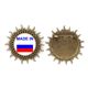 thumbnail image 1 of en rusia país amor Pin de gancho de metal vintage con forma de sol Unbranded M, 1 of 3