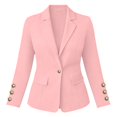 thumbnail image 7 of Breezora Women's Long Sleeve Single Button Blazer Work Suit Coat Casual Fall Office Jackets for Women, 7 of 7