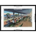 thumbnail image 5 of Art.com Hampton Beach, NH, Listening to the Band on the Casino Veranda Scene Art Print by Lantern Press, Black Frame Wall Art, 29" x 21", 5 of 5