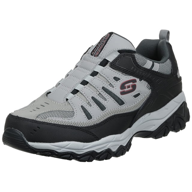 Skechers Sport Afterburn M. Fit Wonted Mocasines para hombre gris/negro 10.5 M US