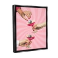 thumbnail image 4 of Stupell Industries Disco Cocktails on Stripes Food & Beverage Painting Black Floater Framed Canvas Art Print Wall Art, 17 x 21, 4 of 10