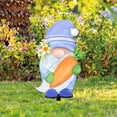 thumbnail image 4 of Inteprter Gnomo de Pascua, zanahoria, patio, señales, camino, marcadores, estaca con soporte, pila, jardín, DIY, patio, césped, vacaciones al Kits de decoración para fiestas, 4 of 6
