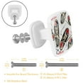 thumbnail image 2 of 4 Pieces Set Drawer Pulls Handle Square Wardrobe Cabinet Knobs with Stainless Steel Screws Furniture Kitchen Decor, 2 of 5