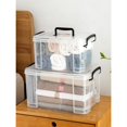 thumbnail image 2 of Mini caja de almacenamiento transparente, caja de almacenamiento para clasificar piezas de juguetes, bloques de construcción, caja pequeña organizadora con tapa, 2 of 3
