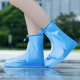 thumbnail image 4 of CSChome Couvre-Chaussures Imperméables Réutilisables Pliables Couvre-Chaussures Imperméables Longueur Complète Fermeture Éclair Antidérapants, 4 of 5