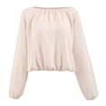 thumbnail image 1 of Blusa George para Mujer, Manga Larga Blanco Talla EG, 1 of 4