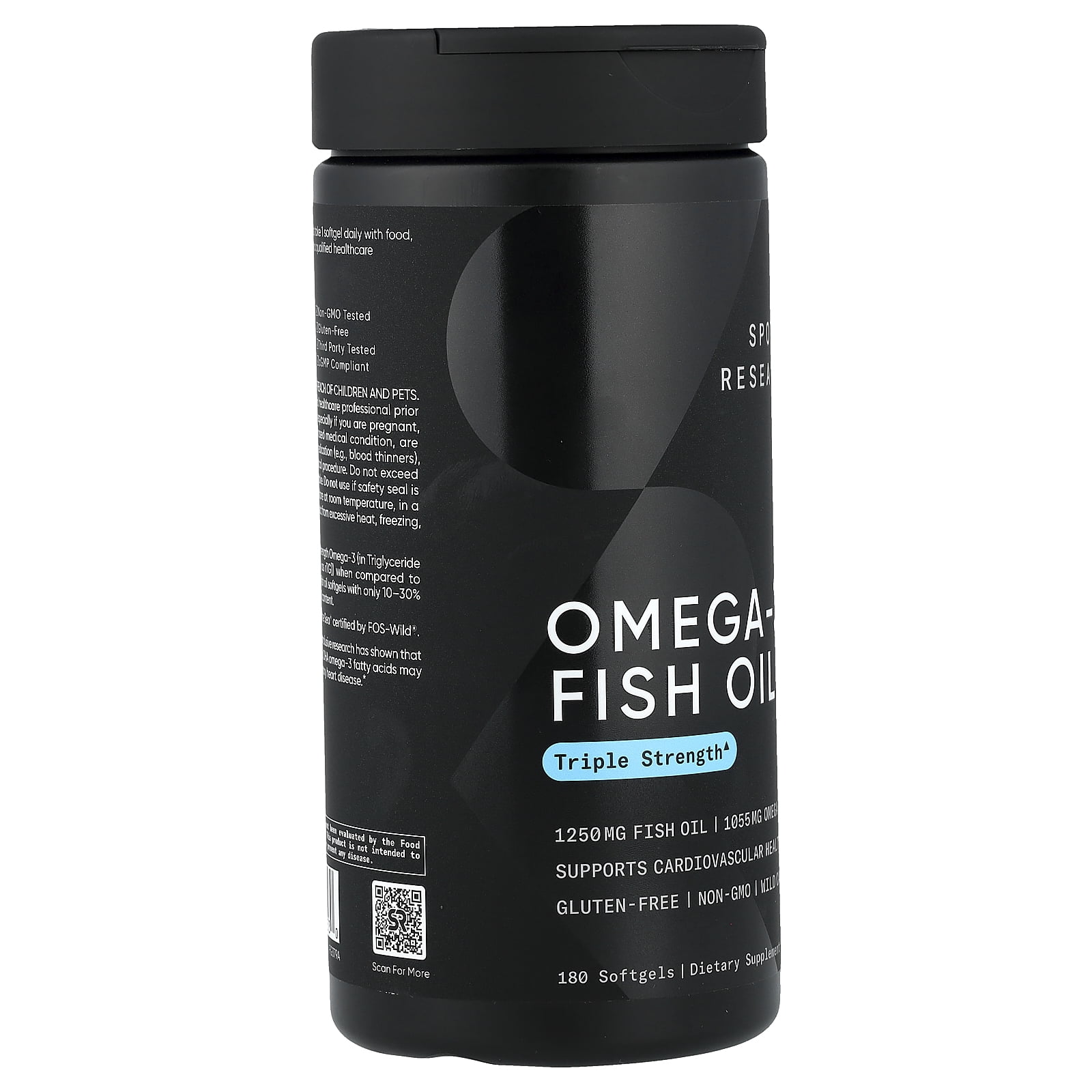 Sports Research Omega-3 Fish Oil, 180 Softgels
