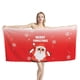 thumbnail image 1 of Toalla de playa de baño con diseño de Papá Noel para mujer, esterilla de Yoga de secado rápido, regalo de Navidad para pareja, 1 of 3