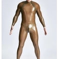 thumbnail image 2 of Traje de látex con doble cremallera y diseño diagonal, mono sexy ajustado de látex, traje de goma con cremallera en la entrepierna, 2 of 5