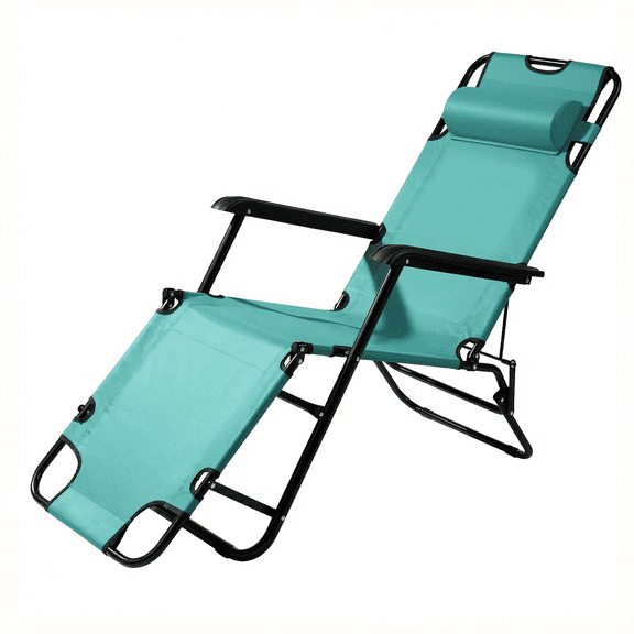 Foldable 2-in-1 Reclining Chair – Portable Lounge & Sitting Chair with Extended Design, Comfortable Outdoor Folding Chair for Camping, Beach, Patio & Travel