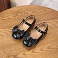thumbnail image 3 of Zapatos planos de princesa para niñas de primavera y otoño, bonitos zapatos de una sola capa con lazo, zapatos de cuero con suela blanda para niñas pequeñas, 3 of 6