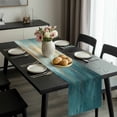 thumbnail image 2 of Abstract Turquoise Gold Table Runner 70 Inches Long, Modern Minimalist Art Kitchen Coffee Dining Table Decoration for Home Party Birthday Wedding Home Decor 13x70 Inches, 2 of 8