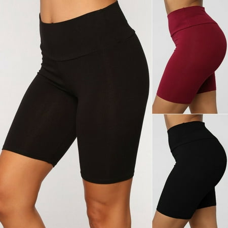 Multitrust Women Skinny Running Sports Yoga Short Pants Shorts Hot Pant Compression