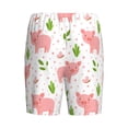 thumbnail image 5 of Gaeub Funny Little Pigs Printed Men's Short Pajama Pants, Lightweight Lounge & Sleep Bottoms Keep You Cool - Medium, 5 of 9