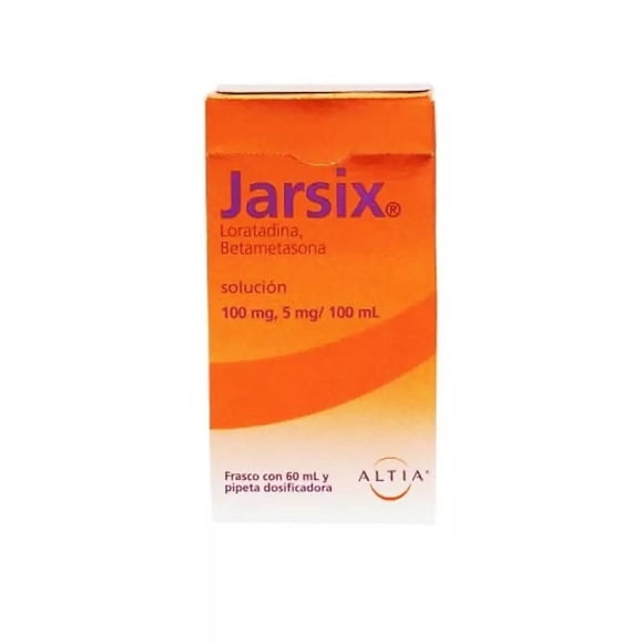 Jarsix Loratadina 100 mg Betametasona 5 mg solución 60 ml