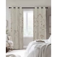 thumbnail image 4 of Spring Floral Blackout Curtains for Bedroom Living Room Darkening Curtains 63 Inches Long Modern Abstract Art Pastoral Window Curtain 2 Panels Set Insulated Window Treatment Grommet Drapes 52"x63", 4 of 9
