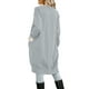thumbnail image 4 of Txlixc Cardigan femenino, contraste de color de manga larga Midi knitwear Txlixc moda, 4 of 5