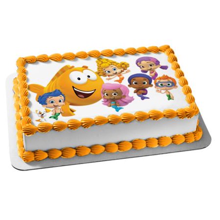 1 2 Sheet Bubble Guppies Edible Photo Birthday Cake Topper