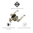 thumbnail image 5 of Design House Scroll Privacy 2-Way Bed and Bath Door Lever, Satin Nickel, 5 of 13