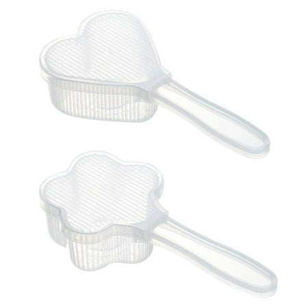 

1 Set 2Pcs Heart Plum Blossom Shape Sushi Molds Baby Food Tools (Transparent)