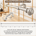 Window Grill Rods Curtain Rods For Windows 66 To 120 Inches Adjustable Decorative 1 Inch ...