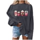 thumbnail image 1 of Gibobby Sudadera oversize mujer Sudadera de Mujer con Estampado Cool Cómoda y Juvenil(Gris,M), 1 of 4