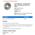 thumbnail image 2 of Front Brake Rotor - Compatible with 2006 - 2009 Mercedes-Benz E350 4Matic 2007 2008, 2 of 2