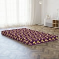 thumbnail image 3 of Tropical Foldable Mattress, Exotic Parrot Birds Flying, 78.7" x 47.2", Mustard Dark Grey and Purple, by Ambesonne, 3 of 4