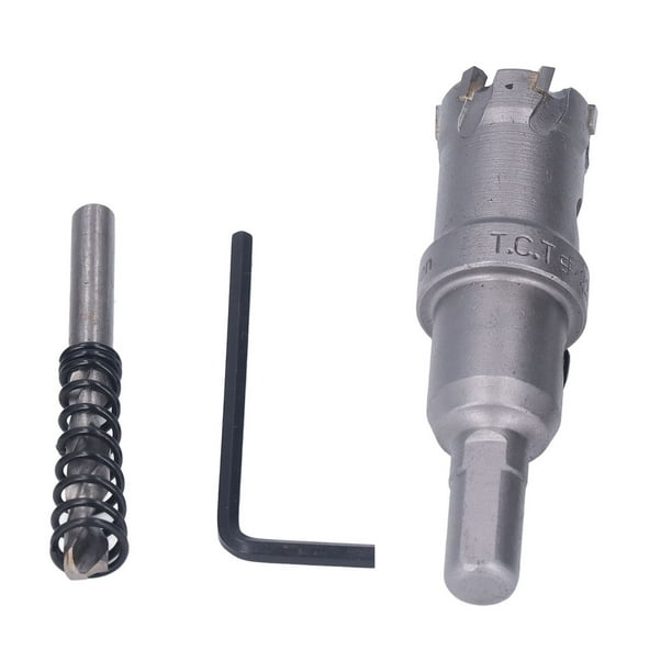 Hole Cutter Kit Hardened Tip Standard Size Carbide Hole Saw Easy To Operate For Metal And Wood Cutting 22mm 0.9in 25mm 1in 28mm 1.1in