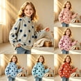 thumbnail image 7 of shoper Girls Polka Dot Drop Shoulder Neck Sweatshirt Cute Casual Fall Winter Girls Neck Pullover, Cute Trendy Outfits for School, Play, and Daily Wear 2-15 Years, 7 of 7