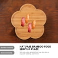 thumbnail image 3 of SHINYPASING 1Pc Yellow Wooden Pastry Board Food Holder Sturdy Tray for Storage and Serving, 3 of 6