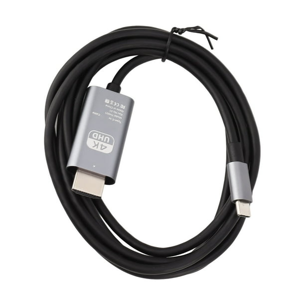 Cable USB C A HD, 4K 30 Hz UHD Tipo C A HD Cable De Interfaz Multimedia De Imagen HD Para Televisores De Alta Definición Para Teléfonos Móviles