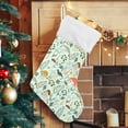 thumbnail image 3 of SKYSONIC Mushroom Christmas Stocking Personalized Large Candy Stocking Hanging Gift Xmas Stockings Decoration for Family Holiday Party Ornaments Decor Fireplace, 3 of 7