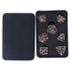 thumbnail image 2 of Juego de dados poliédricos de Metal con patrón de manchas de sangre y Calavera, accesorios de juego de mesa para fiesta de Halloween, plata antigua, 7 Uds., 2 of 9