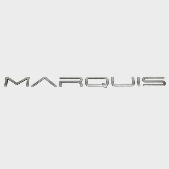Marquis Yachts Boat Logo Raised Emblem Decal 8150869 | Silver Mirror Sticker