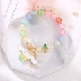 thumbnail image 4 of Sanrio-pulsera de Hello Kitty para niña y niño, brazalete elástico con cuentas de dibujos animados, My Melody, Kawaii, regalos de vacaciones, joyería, 4 of 4