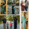 thumbnail image 7 of Aiyino Women's Maxi Dresses Short Sleeve Casual Long Dresses Loose with Pockets，Black S, 7 of 7