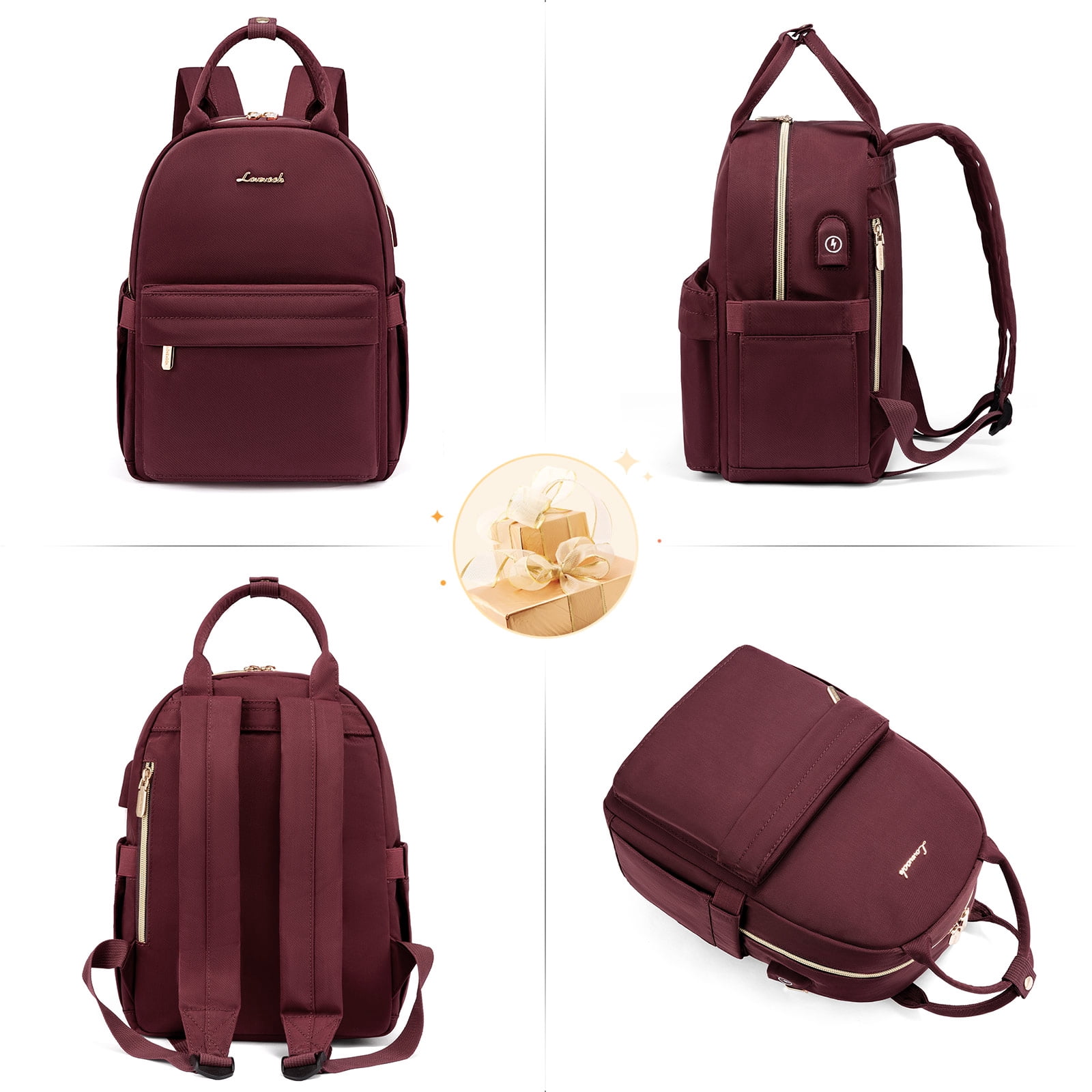 Lovevook Mini Backpack Purse for Women, Small Backpack Cute Fashion Daypack with USB Charging Port for Work Travel Daily Shopping Dating