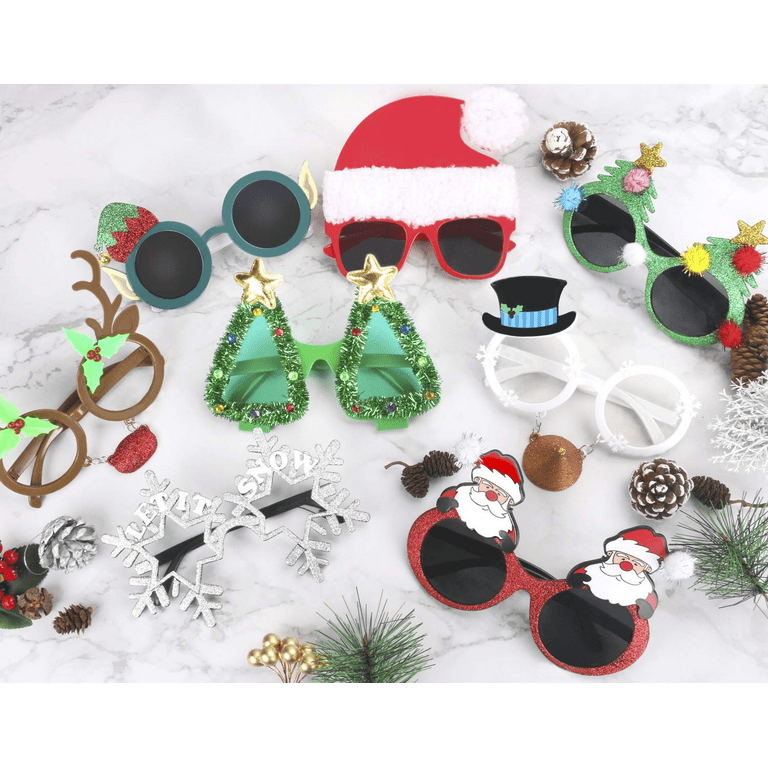 Novelty christmas cheap glasses