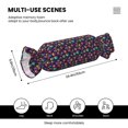 thumbnail image 3 of Salouo mushroom color Skull Pattern Cute Bolster Pillow,Cylindrical Pillow Long Pillow for Bed Round Side Pillow for Knee/Leg/Neck ,- Length 24.4" x 9.8" Diameter, 3 of 8