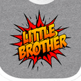 thumbnail image 4 of Inktastic Little Brother Comic Book Boys Baby Bib, 4 of 4