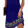 thumbnail image 6 of Gvmfive Women Summer Boho Printed T-shirt Dress Short Sleeve Casual Loose Dress, 6 of 6