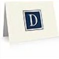 thumbnail image 2 of Monogram Stationery Note Cards - Monogram Thank You Cards (D), 2 of 4