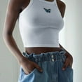 thumbnail image 3 of Chemise Courte en Coton à Imprimé L Camisole Nombril Slim, 3 of 8