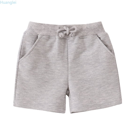 Huanglei Child Boys Girls Casual Solid Shorts Summer Holiday Beach Pants Sport Shorts Boys Short Sweatpants