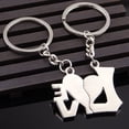 thumbnail image 4 of Dvkptbk The Ring Heart Key Couple Key Chain Keyring Keyfob Lover Gift Valentine's Day Climbing Goods, 4 of 6