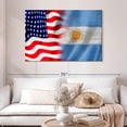 thumbnail image 2 of Elephant Stock Usa And Argentina Flags Wall Art - Flags Canvas Canvas - 48" x 32", 2 of 8